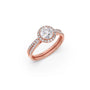 1.45ct Round Diamond Halo Stackable Ring 1.45ct Round Diamond Halo Stackable Ring