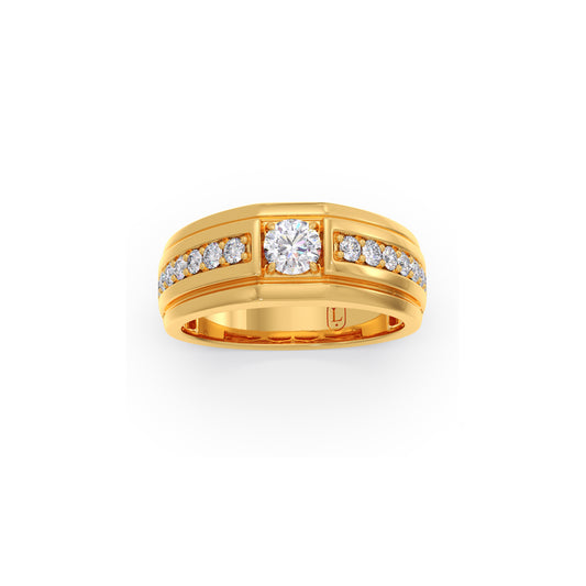 Classic Men's Round Diamond Ring Classic Men's Round Diamond Ring