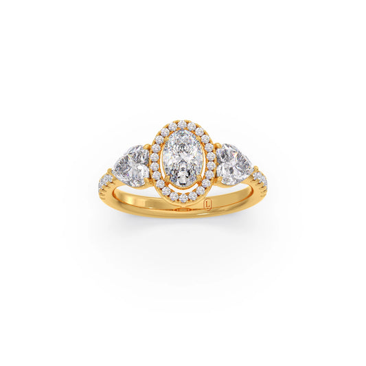 Mixed-Cut Trilogy Diamond Ring Mixed-Cut Trilogy Diamond Ring