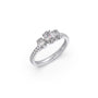 Oval and Round Diamond Trilogy Ring Oval and Round Diamond Trilogy Ring
