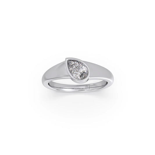 Bezel Set Pear Diamond Ring Bezel Set Pear Diamond Ring