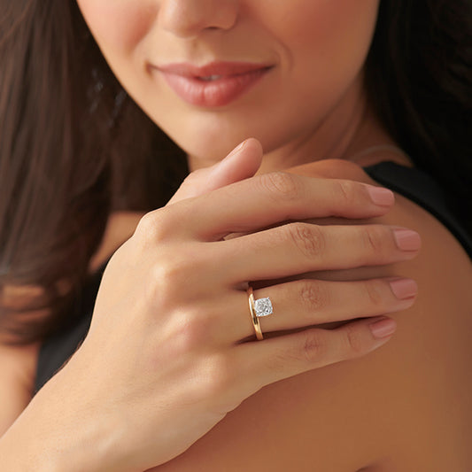 Four-Prong Cushion Cut Diamond Ring Four-Prong Cushion Cut Diamond Ring