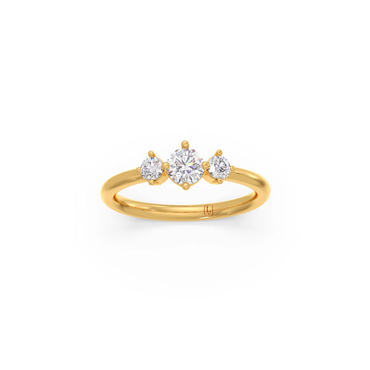 0.59Ct Three-Stone Diamond Prong Ring 0.59Ct Three-Stone Diamond Prong Ring