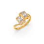 Emerald & Round Cut Diamond Toi et Moi Ring Emerald & Round Cut Diamond Toi et Moi Ring