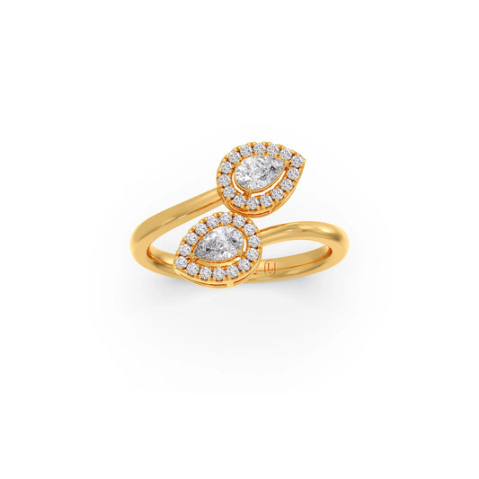 Pear and Round Diamond Toi et Moi Ring Pear and Round Diamond Toi et Moi Ring