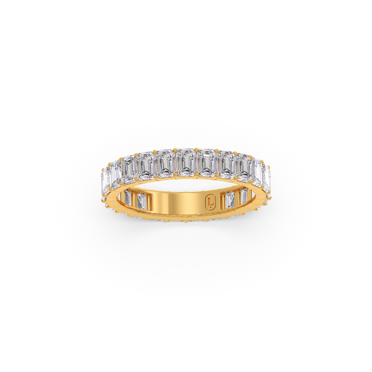 2.90ct Full Eternity Emerald Cut Diamond Ring 2.90ct Full Eternity Emerald Cut Diamond Ring
