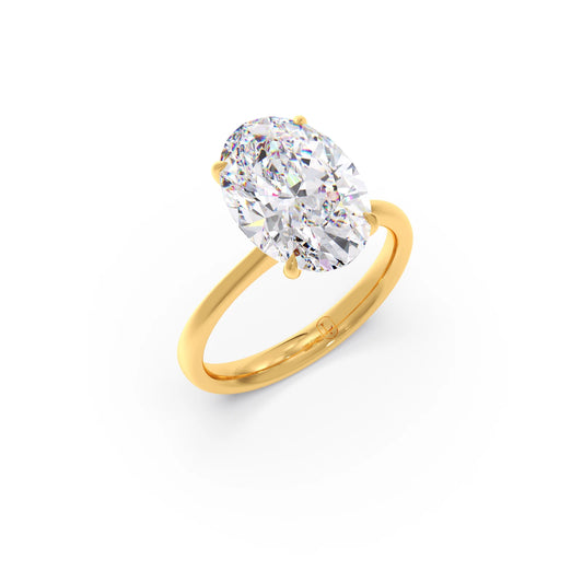 card-product Oval Cathedral Solitaire Ring