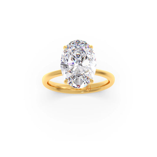 account-offers Oval Cathedral Solitaire Ring