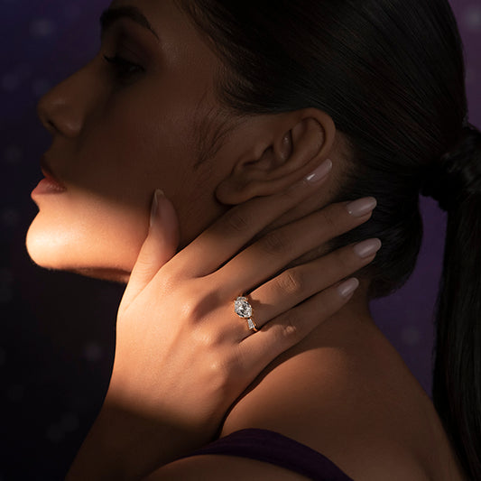 Hexa Baguette Trilogy Ring Hexa Baguette Trilogy Ring - MQ