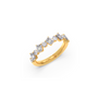 Emerald and Round Diamond Half Eternity Ring Emerald and Round Diamond Half Eternity Ring