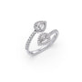 Twisted Lumina Round & Pear Diamond Ring Twisted Lumina Round & Pear Diamond Ring