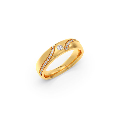 Horizon Sparkle Diamond Mens Ring