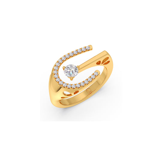Wrap-Around Diamond Ring Wrap-Around Diamond Ring - Yellow