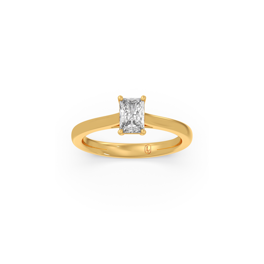 Legacy Emerald Solitaire Ring Legacy Emerald Solitaire Ring - Yellow