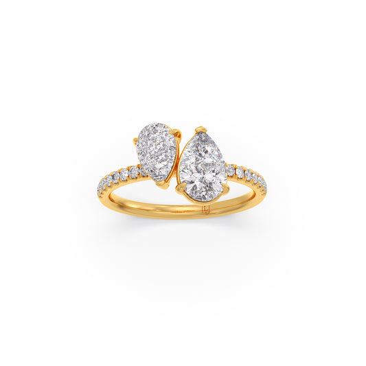 Duet Pear Diamond Ring Duet Pear Diamond Ring