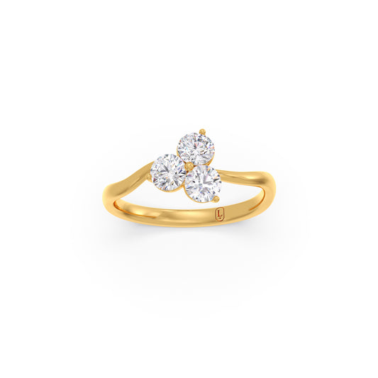 Tri-Cluster Round Diamond Ring Tri-Cluster Round Diamond Ring