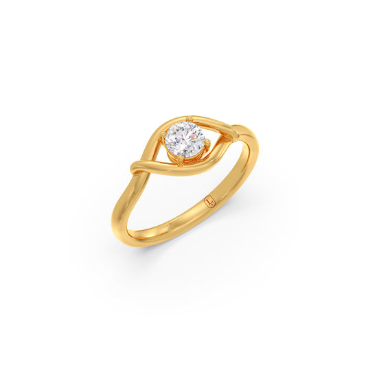 Eyelure Round Diamond Ring Eyelure Round Diamond Ring - Yellow