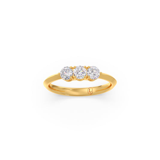 Classic Three-Stone Diamond Ring Classic Three-Stone Diamond Ring