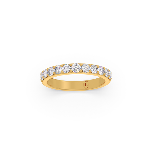 0.59 ct Round Half Eternity Diamond Band 0.59 ct Round Half Eternity Diamond Band