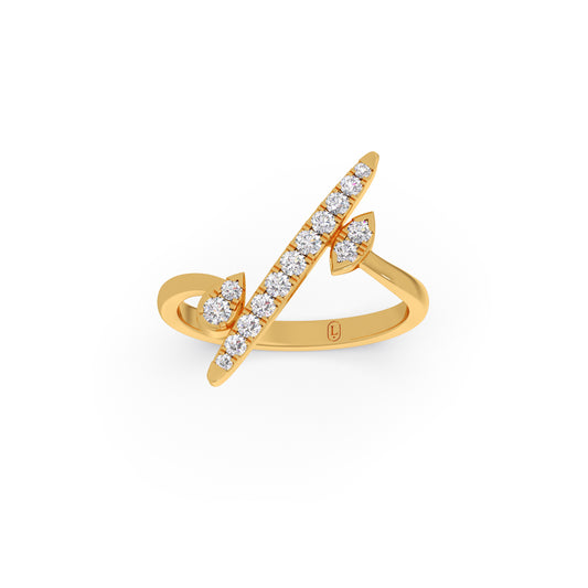 account-offers Dual End Diamond Bypass Ring