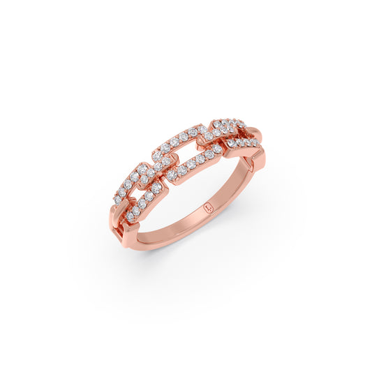 Aura link Diamond Ring Aura link Diamond Ring - Rose