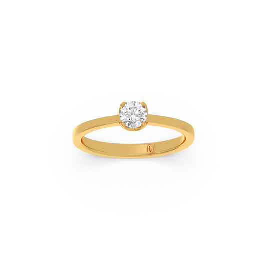 The Starlight Round Diamond Ring The Starlight Round Diamond Ring - Yellow
