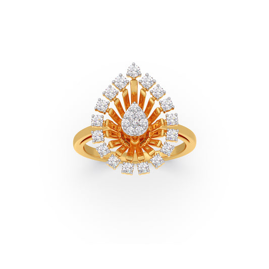 Peacock Bloom Diamond Ring Peacock Bloom Diamond Ring - Yellow
