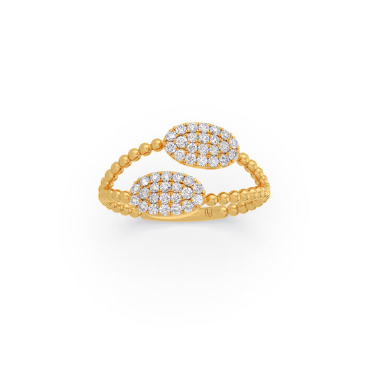 Bubble Cluster Round Diamond Ring Bubble Cluster Round Diamond Ring - Yellow