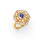 Gem Hexagon Halo Diamond Ring Gem Hexagon Halo Diamond Ring