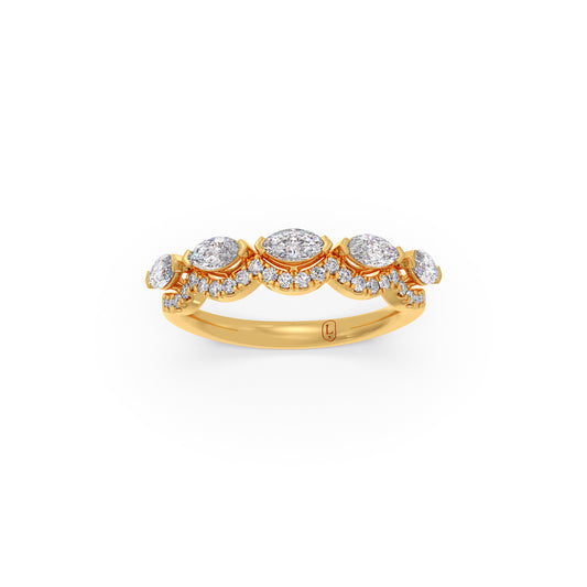 Aurora Dual Shape Diamond Ring Aurora Dual Shape Diamond Ring