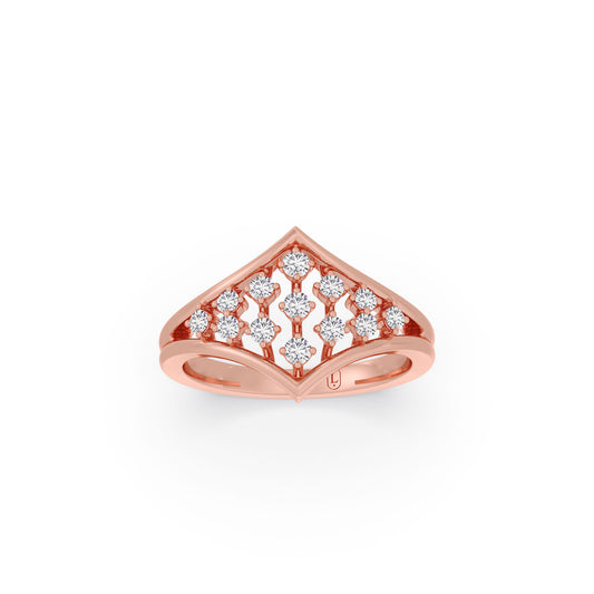 Floral Net Diamond Ring Floral Net Diamond Ring - Rose