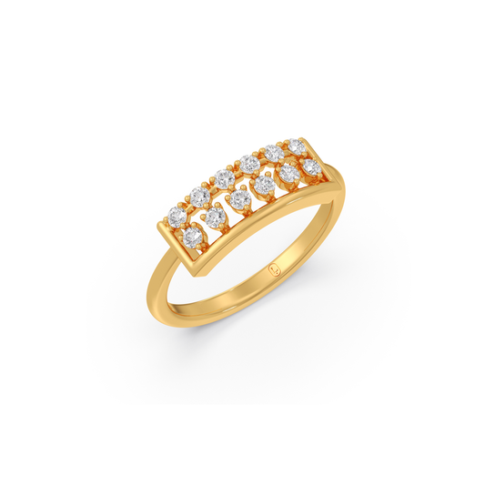Shimmer Bar Diamond Ring Shimmer Bar Diamond Ring - Yellow