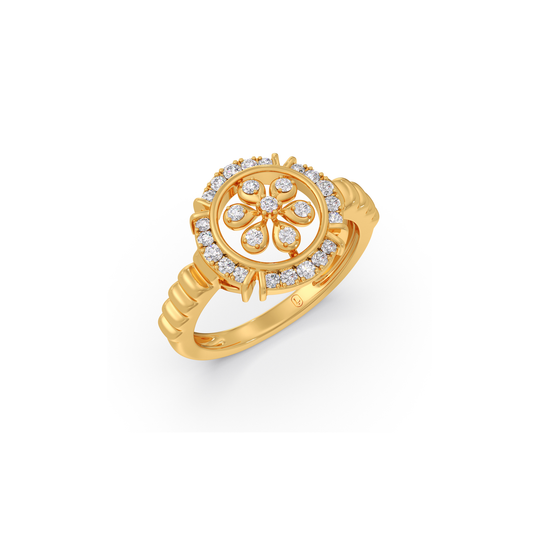 Ornate Flora Diamond Ring Ornate Flora Diamond Ring - Yellow