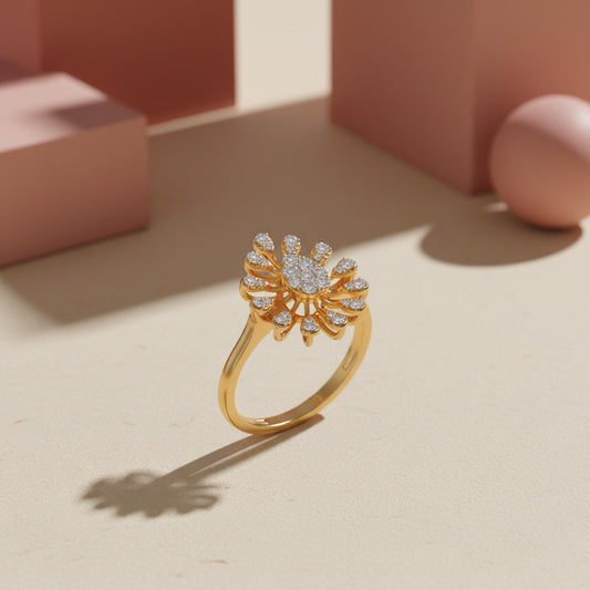 Cosmos Pear Ray Diamond Ring Cosmos Pear Ray Diamond Ring