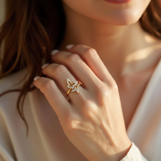 Flutter Kiss Diamond Gap Ring Flutter Kiss Diamond Gap Ring