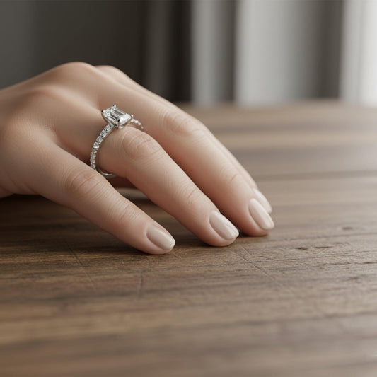 Classic Solitaire Emerald Ring Classic Solitaire Emerald Ring - MQ