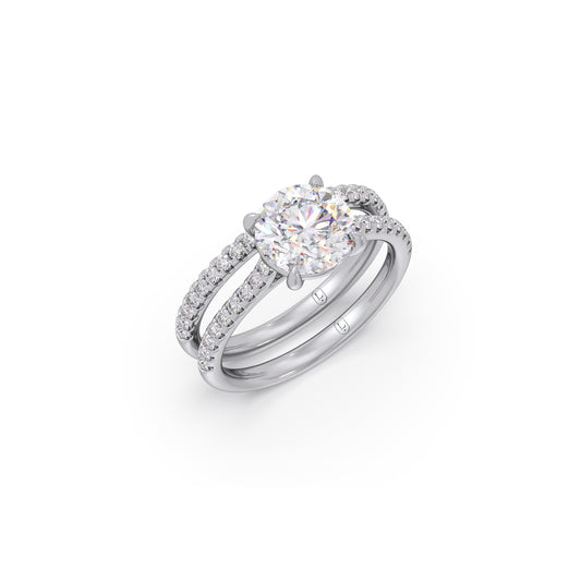 Elegant Solitaire Stackable Ring Elegant Solitaire Stackable Ring - White