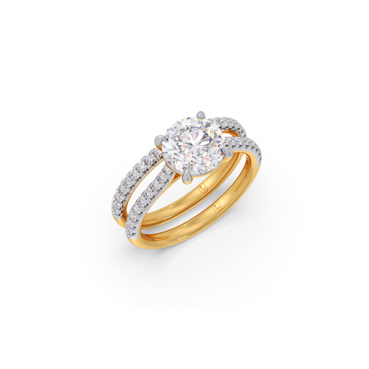 Elegant Solitaire Stackable Ring Elegant Solitaire Stackable Ring - Yellow