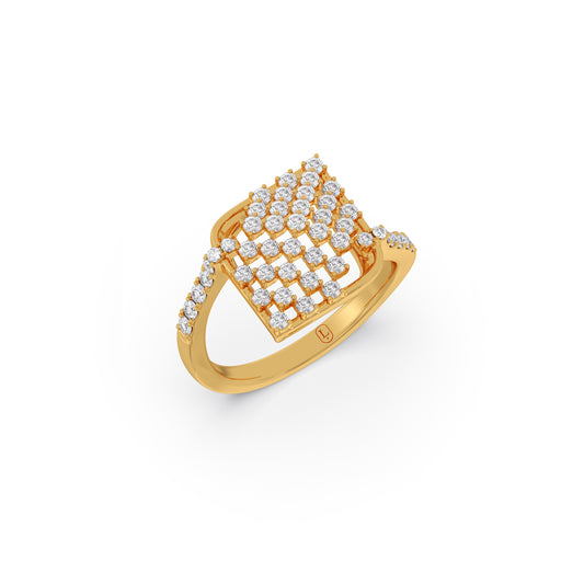 Mosaic Round Diamond Ring Mosaic Round Diamond Ring - Yellow