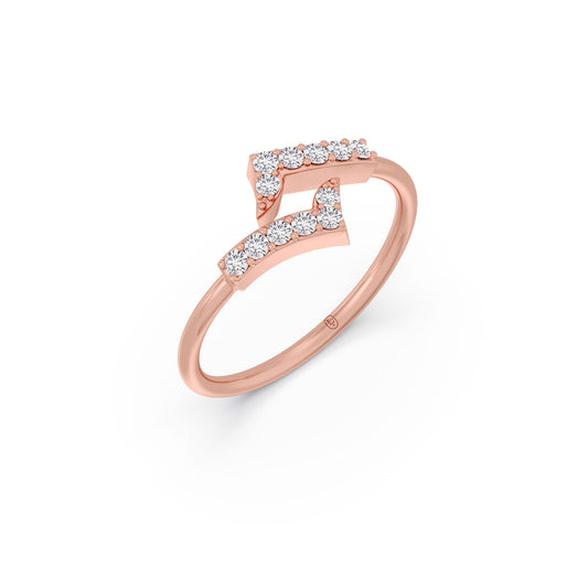 The Intertwine Diamond Ring The Intertwine Diamond Ring - Rose