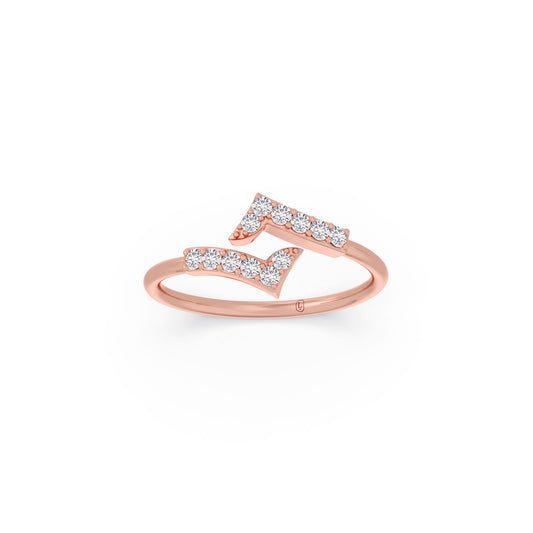 The Intertwine Diamond Ring The Intertwine Diamond Ring - Rose