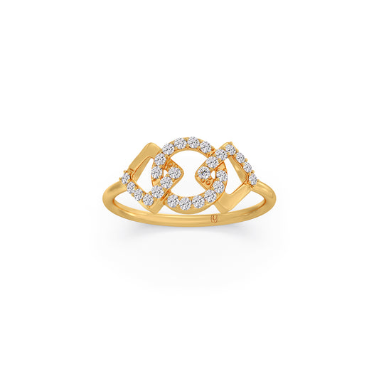 The Unity Round Diamond Ring The Unity Round Diamond Ring - Yellow