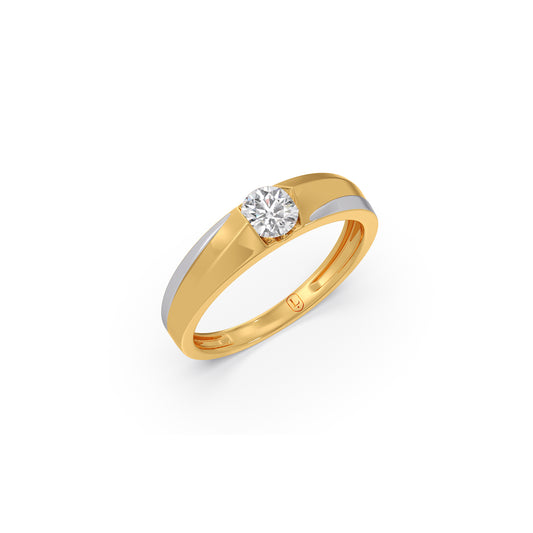 Forever Solitaire Couple Band For Her Forever Solitaire Couple Band For Her - Yellow