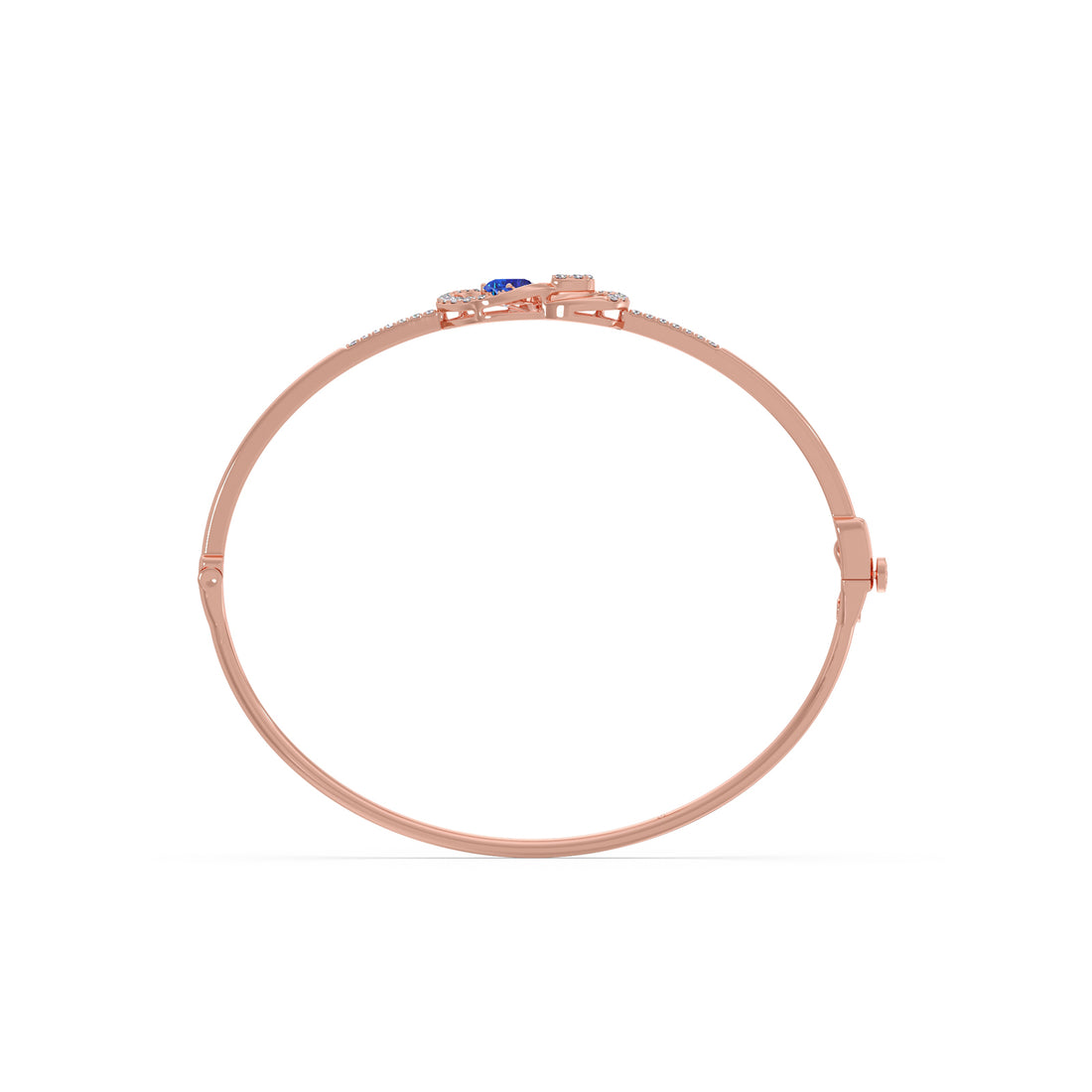 Pear Gemstone & Round Infinity Bracelet