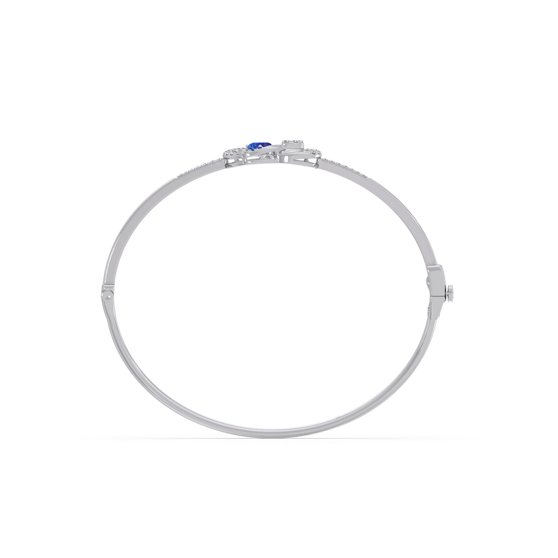 Pear Gemstone & Round Infinity Bracelet