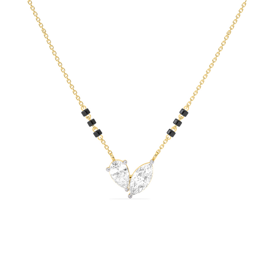 card-product Marquise & Pear Diamond Mangalsutra Necklace