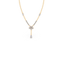 Floral Diamond Drop Mangalsutra Necklace Floral Diamond Drop Mangalsutra Necklace