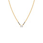 Emerald-Cut Diamond Solitaire Mangalsutra Emerald-Cut Diamond Solitaire Mangalsutra