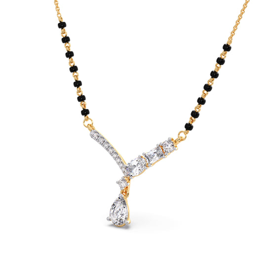 Pear Drop Multi-Cut Diamond Mangalsutra Pear Drop Multi-Cut Diamond Mangalsutra