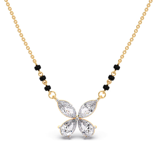 Butterfly Diamond Mangalsutra Butterfly Diamond Mangalsutra - Yellow